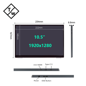 TOPWILLING Nuevo diseño <span class=keywords><strong>Pantalla</strong></span> <span class=keywords><strong>táctil</strong></span> de 10,5 <span class=keywords><strong>pulgadas</strong></span> PS Monitor <span class=keywords><strong>portátil</strong></span> <span class=keywords><strong>Pantalla</strong></span> <span class=keywords><strong>táctil</strong></span> - Product Image 6