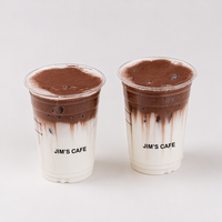 Lot de gobelets jetables en PET de 16 oz avec couvercle à clipser de 98 mm, étanches et transparents, pour boissons (vodka, eau minérale, thé) à emporter