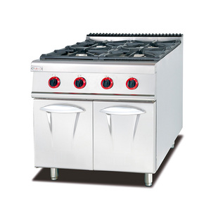 Thương mại Nhà bếp nhà hàng 4 Burner <span class=keywords><strong>gas</strong></span> nấu ăn bếp phạm vi với Lava Rock BBQ - Product Image 5