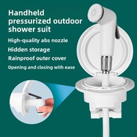 Yacht, bateau rapide, mini-douche, dispositif de douche économe en eau et à pression accrue, modification marine, accessoires d'extérieur, pomme de douche ABS