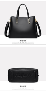 High Quality Women's Bags Wholesale Shoulder Strap PU Leather Bucket Bag Ladies Hand Bags - Product Image 4