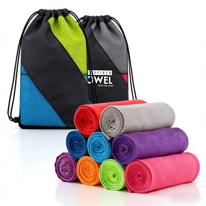 Serviette de couverture de tapis de yoga durable en microfibre haute densité, antidérapante, séchage rapide, avec logo personnalisé pour centre de fitness - Product Image 4