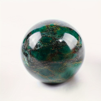 Vente en gros de boules de pierre naturelle Verdite polies, sphères de cristal de jade vert africain pour la méditation, la décoration de la maison, la guérison, pierres précieuses