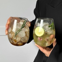 Couvercle simple en verre borosilicate résistant à la chaleur pour pailles, pour tasses de thé au lait et jus, grande capacité, compatible lave-vaisselle, forme ampoule