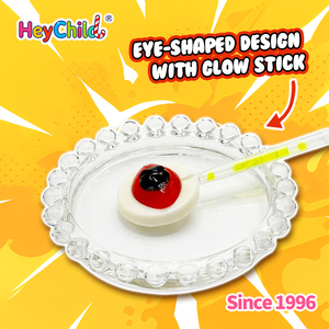 Caramelos al por Mayor, Personalizados con Etiqueta Privada, Piruletas <span class=keywords><strong>de</strong></span> Goma con Forma <span class=keywords><strong>de</strong></span> Ojo para Niños con Barra Luminosa, Divertidos y Espeluznantes, Dulces y Juguetes para Niños - Product Image 5