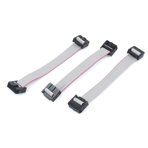 Conector IDC de 6, 8, 10, 12, 14, 16, 20, 24, 26, 30, 34, 40, 50, 60, 64 pines con paso de 2.54 mm, conjunto de cable plano gris, cable plano IDC - Product Image 2