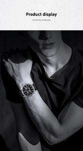Reloj de Cuarzo Serie FD110 de 43 mm con Correa de Silicona, Pantalla Analógica, Cronógrafo, Reloj Deportivo para Hombre - Product Image 2