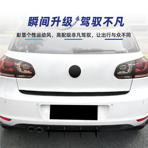 Amp-Z Rear <b>Spoiler</b> For Volkswagen <b>Golf</b> <b>Mk6</b> 2009-12 Standard Edition Matte Black Tuning Style - Product Image 1