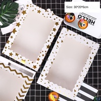 Boîte d'emballage personnalisée pour gâteaux avec fenêtre, idéale pour boulangerie, anniversaire, mariage, cadeau, vente au détail et en gros