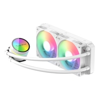 Kit de refroidissement liquide pour PC ARGB 36 cm, radiateur de refroidissement pour processeur AIO PC, écran LCD 360, ventilateur de refroidissement silencieux pour ordinateur 240 mm
