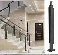 Balustrade de balcon en verre en acier inoxydable 304/316 pour villa extérieure, jardin, cour, design moderne, tailles personnalisables, à monter soi-même