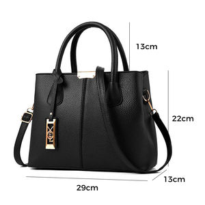 Minissimi, Bolsos de Mano de Moda para Mujer, MOQ Bajo, PU, Grandes, para Compras, Invierno, Damvaskor, Lichee, Color Sólido, Portátiles, con Correa para el Hombro - Product Image 6