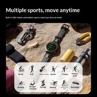 Montre de sport GPS GTX4 pour activités extérieures, étanche 5 ATM, natation, chargement magnétique, écran 1,43 pouces
