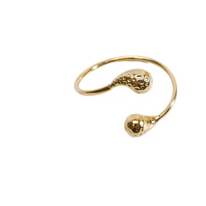 Yuhui Titanium Steel Bangle Water Drop Shape 18K Gold Plated <b>Adjustable</b> Women's Jewelry Party Fashion <b>Bracelet</b> - Product Image 5