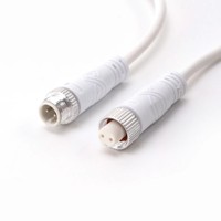 Conector M12 IP68 Impermeable 300V, Personalizado de Fábrica, Bloque de Terminales de Cable de Cobre Hembra/Macho, Adaptador PCB de 2-5 Pines, 6A, Aviación