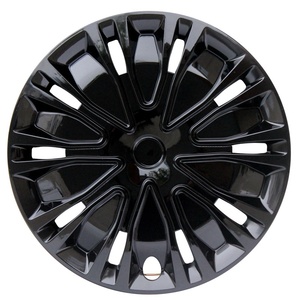 Enjoliveurs de roues de <span class=keywords><strong>12</strong></span> pouces, noir et vert bicolore, style universel, en plastique PP, pièces extérieures sportives pour voiture, lot de 4 - Product Image 1