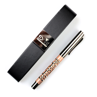 Gemfully Best Things to Dropship Stylos à bille de luxe rétro en bronze, design ajouré, avec finitions en cuivre doré et argenté