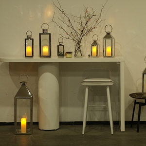 Lanterne <span class=keywords><strong>en</strong></span> acier inoxydable <span class=keywords><strong>en</strong></span> gros pour la décoration extérieure de la maison et des mariages, <span class=keywords><strong>grand</strong></span> modèle au sol avec support pour bougie, emballage <span class=keywords><strong>en</strong></span> boîte - Product Image 5