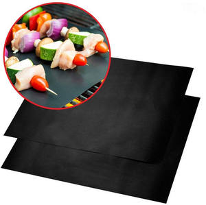 Nouveaux produits ignifuges Bbq Grill Mat réutilisable PTFE Set ignifuge Heavy Duty Bbq Mat - Product Image 1