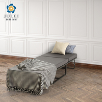 Estructura de Sofá Cama 3 en 1 de Metal Plegable, Moderna y Resistente, con Bloqueo de Seguridad, Diseño Portátil para Uso en Hoteles