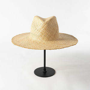 BESTELLA européen américain été décontracté crème solaire chapeau de paille Double couche tissé à la main <span class=keywords><strong>Lafi</strong></span> herbe grand bord Jazz chapeau lumière visière - Product Image 3