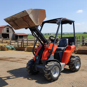 Mini Cargadora <span class=keywords><strong>de</strong></span> Ruedas Hidrostática HAIJU H140, Capacidad 350 kg, con Motor <span class=keywords><strong>de</strong></span> Gasolina LONCIN, Velocidad 20 km/h, para Uso Agrícola y <span class=keywords><strong>de</strong></span> Jardín, Gran Venta - Product Image 3