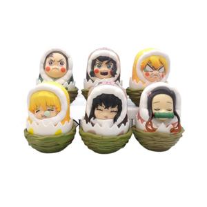 Figuras de Anime Q-Cute, Juguetes Coleccionables, Tanjiro, <span class=keywords><strong>Nezuko</strong></span>, <span class=keywords><strong>Zenitsu</strong></span>, Inosuke, Adornos de Escritorio con Movimiento - Product Image 5