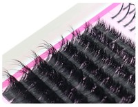 Faux cils en grappe 3D effet volume, style faux vison, pour pose DIY, marque privée, vente en gros, cils inférieurs en grappe à pointes