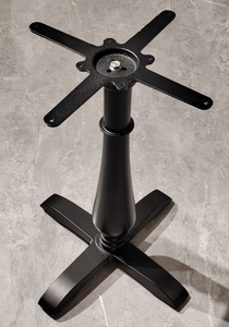 Pied de table décoratif en fer, colonne en forme de tulipe, pied croisé, jambe courbée pour mobilier de restaurant et d'hôtel, usage commercial durable - Product Image 5