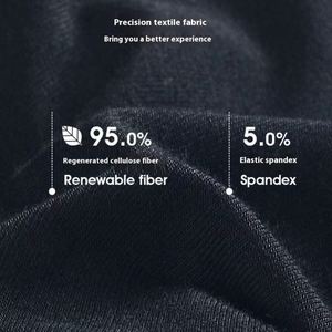 Men's Sexy Mid-Rise Breathable Modal <b>Boxer</b> Briefs Large Size High Elastic Seamless Mid-Waist Youth Underwear with <b>Custom</b> Logo - Product Image 4