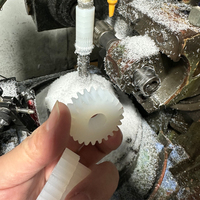 Engrenage droit en nylon PA6 d'ingénierie, autolubrifiant et résistant à l'huile, usiné, 5mm-50mm, pour transmission mécanique de précision