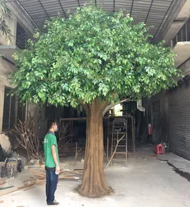 فروع شجرة اصطناعية كبيرة للزينة الداخلية شجرة من خشب البلوط الاصطناعي