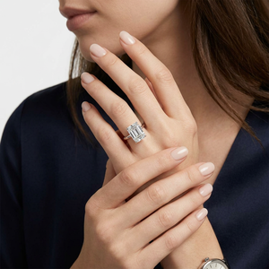 Phoenix Oval Lab Created Moissanite Sterling <b>Silver</b> <b>Solitaire</b> <b>Ring</b> Rhodium/Yellow Gold/Rose Gold Plating Romantic <b>Rings</b> - Product Image 6