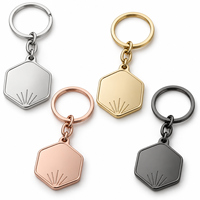 Porte-clés en métal personnalisé avec emblème botanique en chevron, logo sur mesure, vente en gros, fournisseur en gros, fabricant de porte-clés en métal