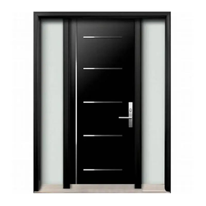 Venta al por mayor de seguridad de metal de acero inoxidable puertas de seguridad puerta principal marco de la puerta para puertas de hierro - Product Image 6