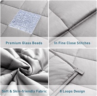 Usine directe écologique 100% polyester style européen-américain pour couvertures lestées perles de verre pour le sommeil à la maison