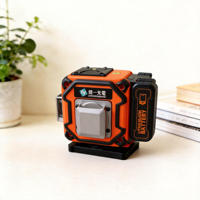 Niveau laser 3D industriel 12 lignes, auto-nivelant, faisceau vert 360°, lignes horizontales et verticales croisées, batterie au lithium, pour la construction