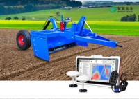 Système de nivellement de terrain GPS WISDOM BEIDOU à double contrôle par signal satellite haute précision, deux antennes IP67 pour l'agriculture