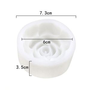 Molde de Resina 3D con Forma de Rosa Individual para Hacer Marcadores, Aromatizantes para Coche y Moldes de Silicona Hechos a Mano para Ascensores OEM/ODM - Product Image 3