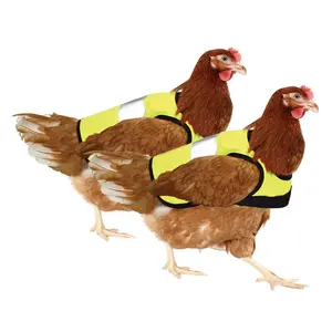 Pink high brightness chicken safety jacket with reflective tape