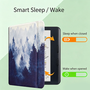 Funda para Lector Electrónico <span class=keywords><strong>Kobo</strong></span> Libra2 2021 y Tolino Vision6, con Cámara Elevada, Anticolisión, TPU, Plegable, con Soporte y Función de Apagado Automático - Product Image 2