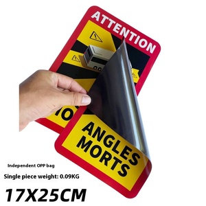 Autocollant magnétique pour voiture, autocollant d'attention pour angle mort, pour Amazon, pour bus, ANGLES MORTS - Product Image 2