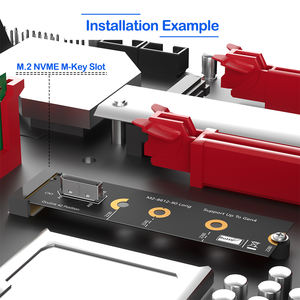 M.2 NVMe M-Key naar Oculink SFF-8612 Adapter PCIe Gen4 Converter voor 2230-2280 NVMe M.2 Slots Laptop/Desktop Gebruik Op voorraad - Product Image 5