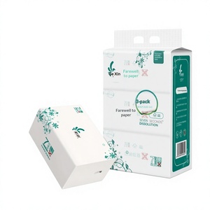 Fourniture directe usine – <span class=keywords><strong>Papier</strong></span> <span class=keywords><strong>toilette</strong></span> et mouchoirs en <span class=keywords><strong>papier</strong></span> de pâte de bois vierge à dissolution instantanée, soluble dans l'eau en 7 secondes, fabriqués dans le Guangdong - Product Image 1