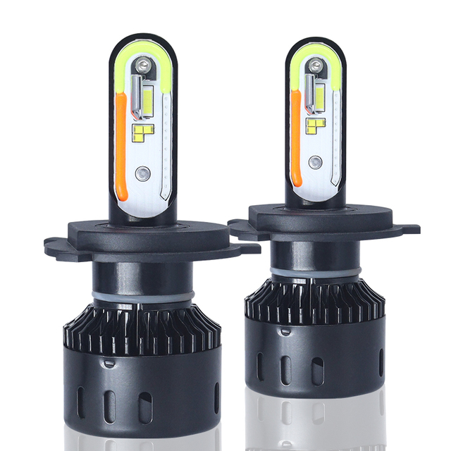 Car Led Headlight H4 With App Multicolor Rgb Color Automotive Led Bulb