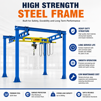 Sistem Crane Overhead Tugas Berat 1 Ton 2 Ton untuk Pabrik Baja, Tempat Pengecoran, dan Bengkel Pres, dengan Sistem Pengikat Baut