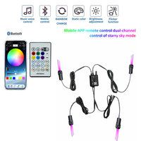 Kit de plafonnier LED RVBW 8,5W en aluminium à fibres optiques pour voiture/cinéma maison, ciel étoilé blanc, 12V, application, IP20, vente en gros