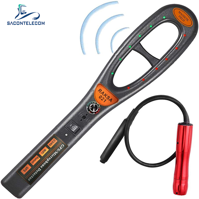 Professional Strong Magnetic Scanner Handheld Anti Bug Spy Camera GPS Tracker Cell Phone RF Signal Detector