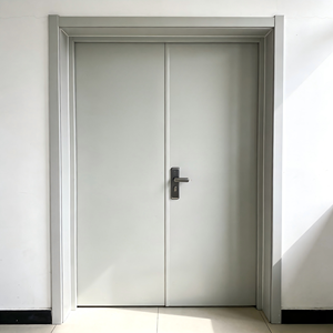 Puerta de Vidrio Ignífuga con Certificación CE, 90 Minutos de Resistencia al Fuego, Marco de Acero Inoxidable, Diseño Moderno para Supermercados y Apartamentos, 36 Años de Experiencia en Fabricación ODM/OEM - Product Image 1