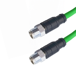 Câble Ethernet industriel M12 8 broches X-Code RJ45 mâle, étanche IP67, double blindage, gaine PVC, cuivre sans oxygène CAT6 - Product Image 4